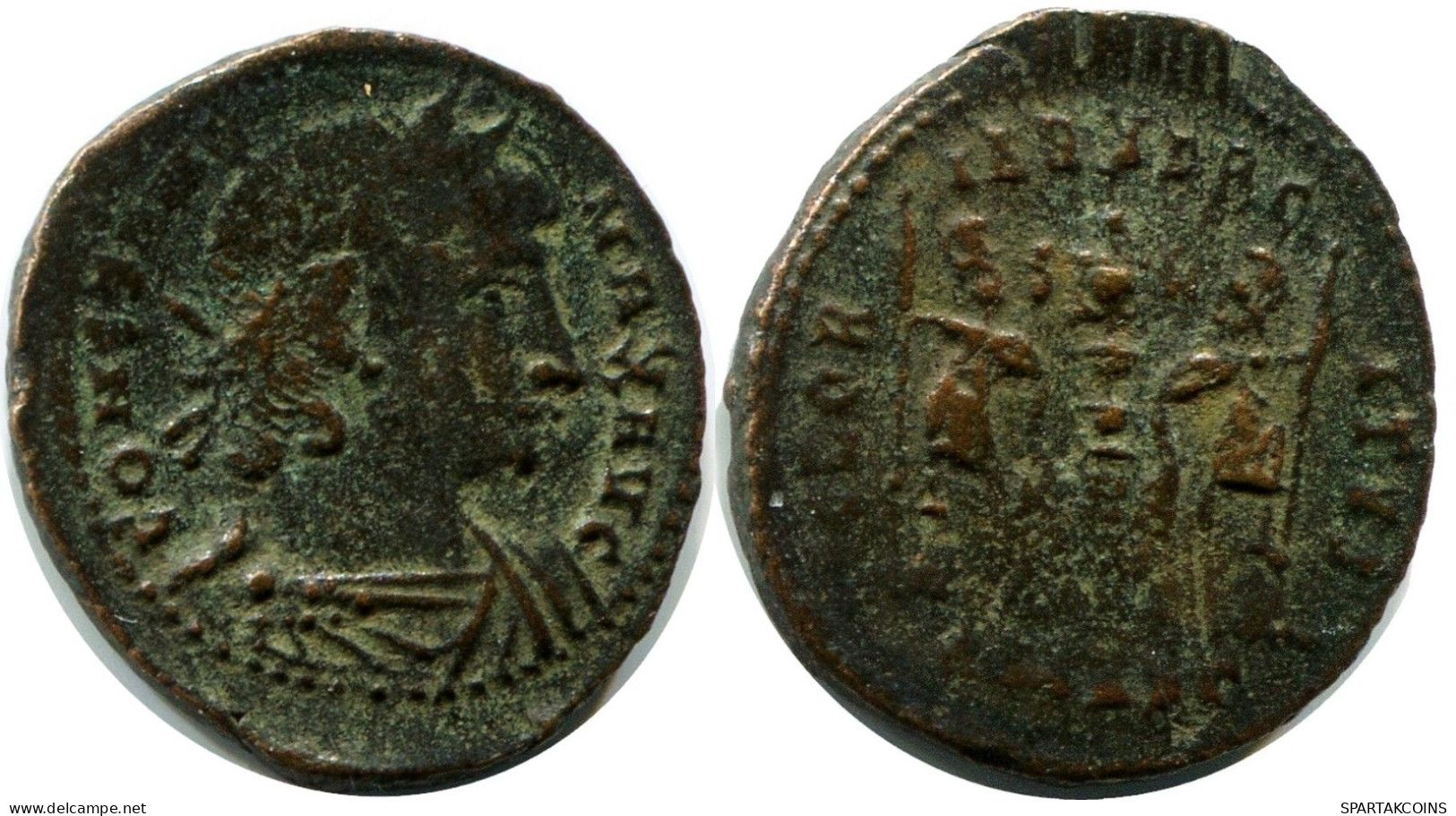 CONSTANS MINTED IN ALEKSANDRIA FROM THE ROYAL ONTARIO MUSEUM #ANC11387.14.U.A - The Christian Empire (307 AD To 363 AD)