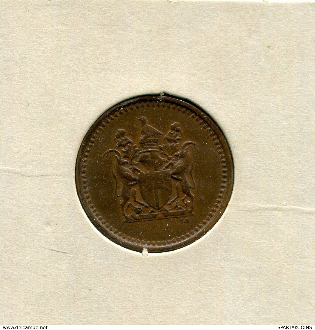 1 CENT 1970 RHODESIEN RHODESIA Münze #AR807.D.A - Rhodesië
