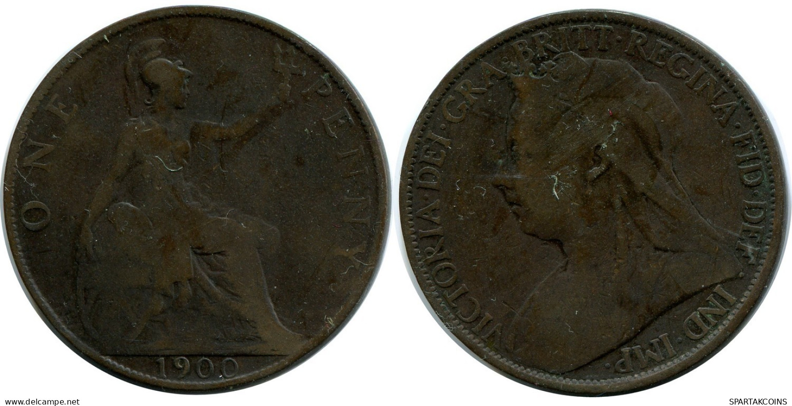 PENNY 1900 UK GROßBRITANNIEN GREAT BRITAIN Münze #AZ751.D.A - D. 1 Penny