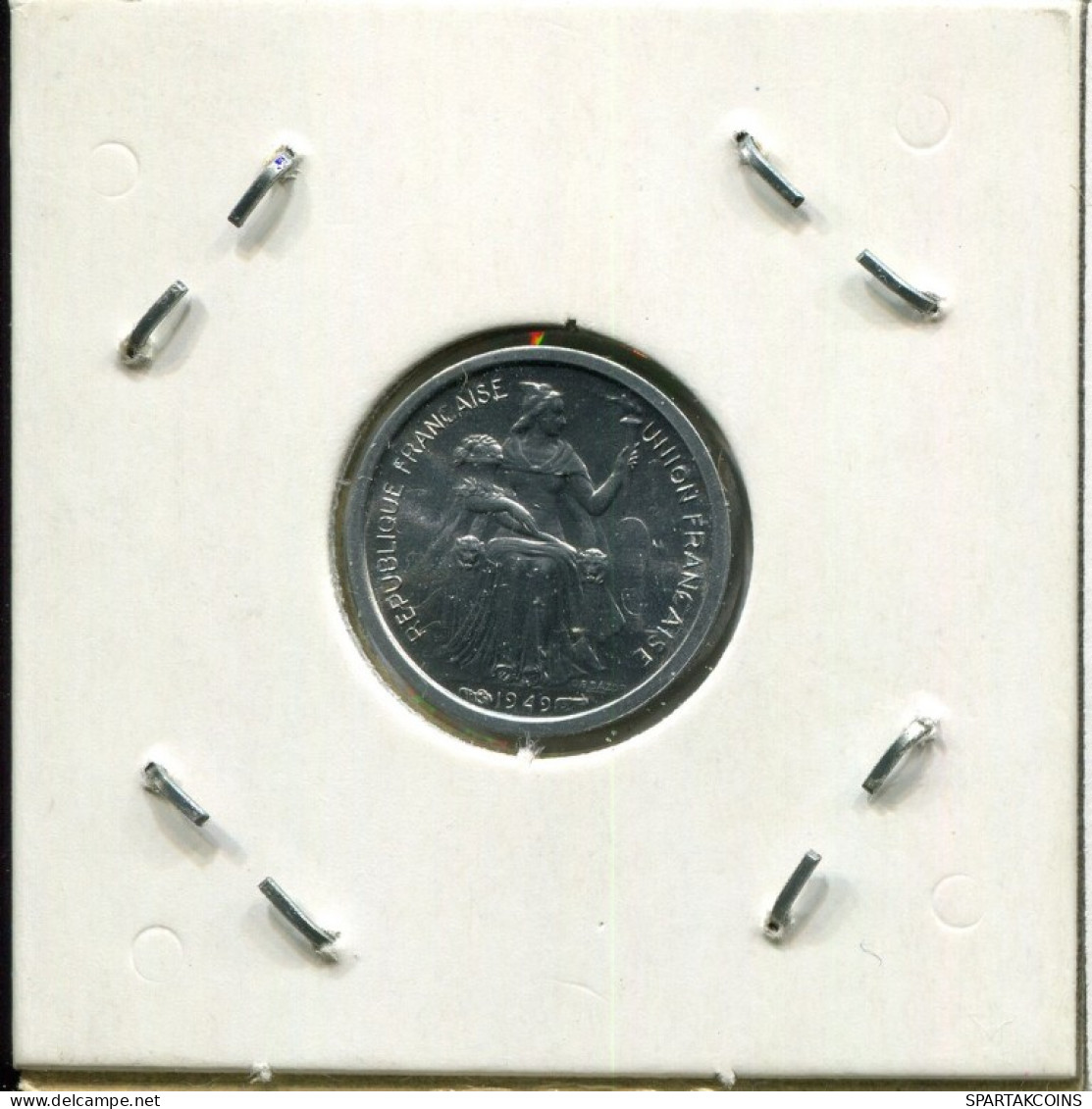 50 CENTIMES 1949 FRENCH OCEANIA Colonial Moneda #AM496.E.A - Polinesia Francesa
