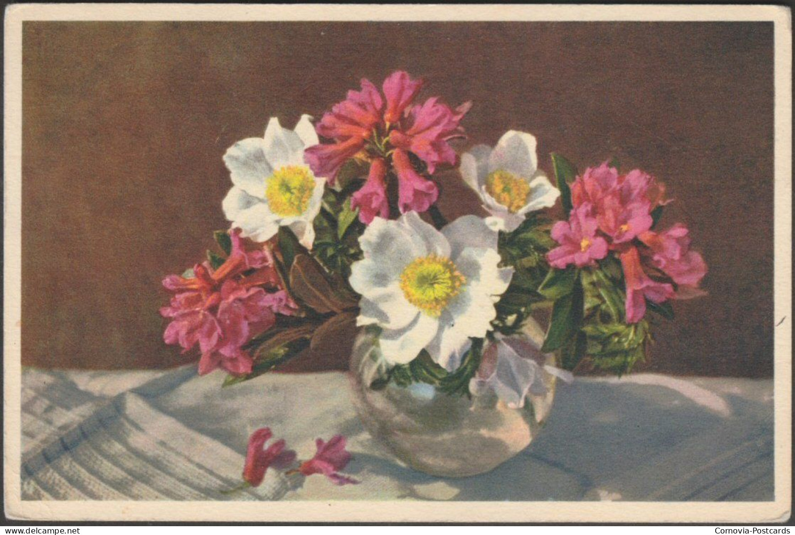 Rhododendron Und Anemone, 1950 - Gyger AK - Flowers