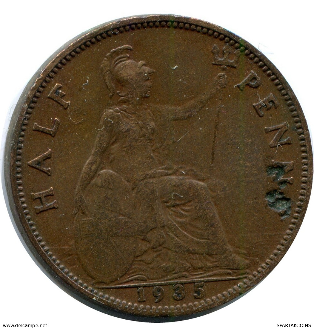 HALF PENNY 1935 UK GBAN BRETAÑA GREAT BRITAIN Moneda #AZ663.E.A - C. 1/2 Penny