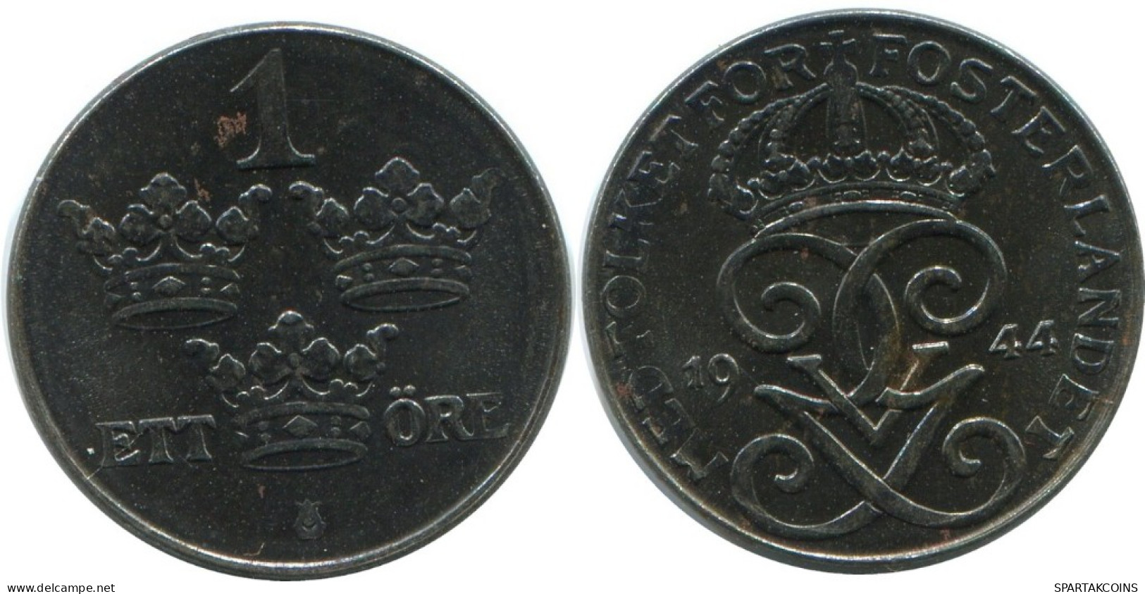 1 ORE 1944 SWEDEN Coin #AD357.2.U.A - Schweden