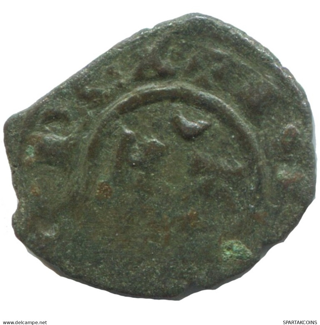 CRUSADER CROSS Authentic Original MEDIEVAL EUROPEAN Coin 0.8g/15mm #AC364.8.U.A - Other - Europe