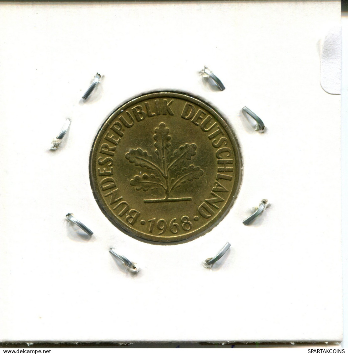 10 PFENNIG 1968 G WEST & UNIFIED GERMANY Coin #DB385.U.A - 10 Pfennig