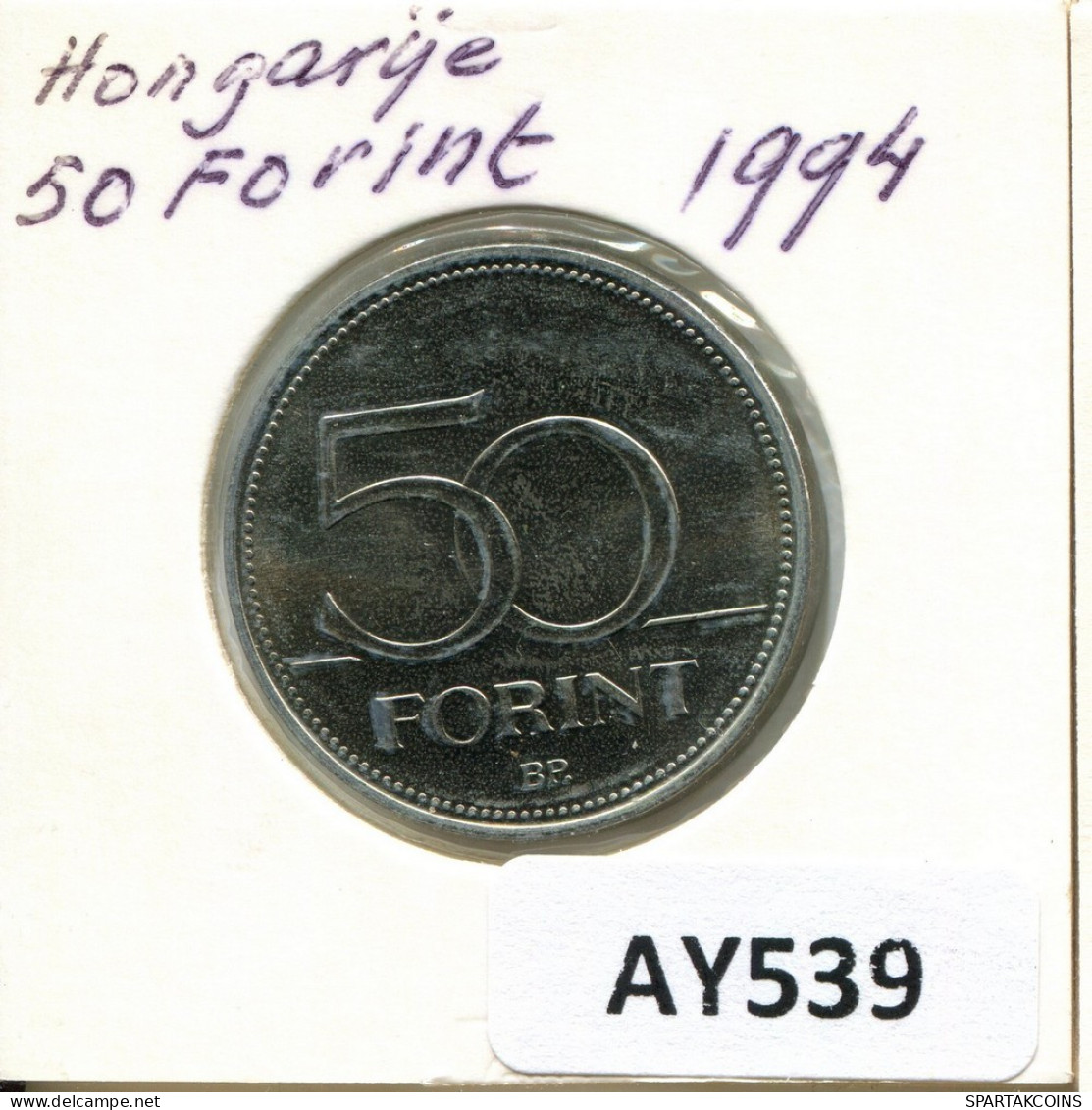 50 FORINT 1994 HUNGRÍA HUNGARY Moneda #AY539.E.A - Hongrie