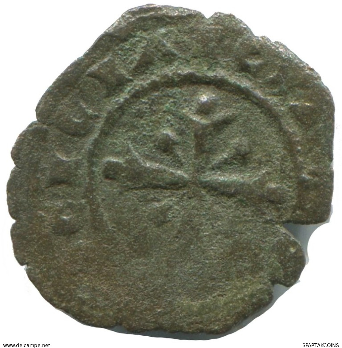CRUSADER CROSS Authentic Original MEDIEVAL EUROPEAN Coin 0.6g/17mm #AC313.8.D.A - Other - Europe