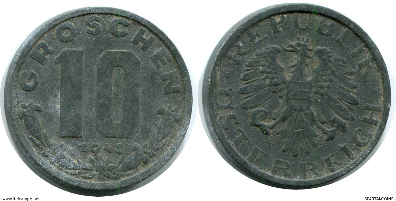 10 GROSCHEN 1949 ÖSTERREICH AUSTRIA Münze #BA177.D.A - Oesterreich