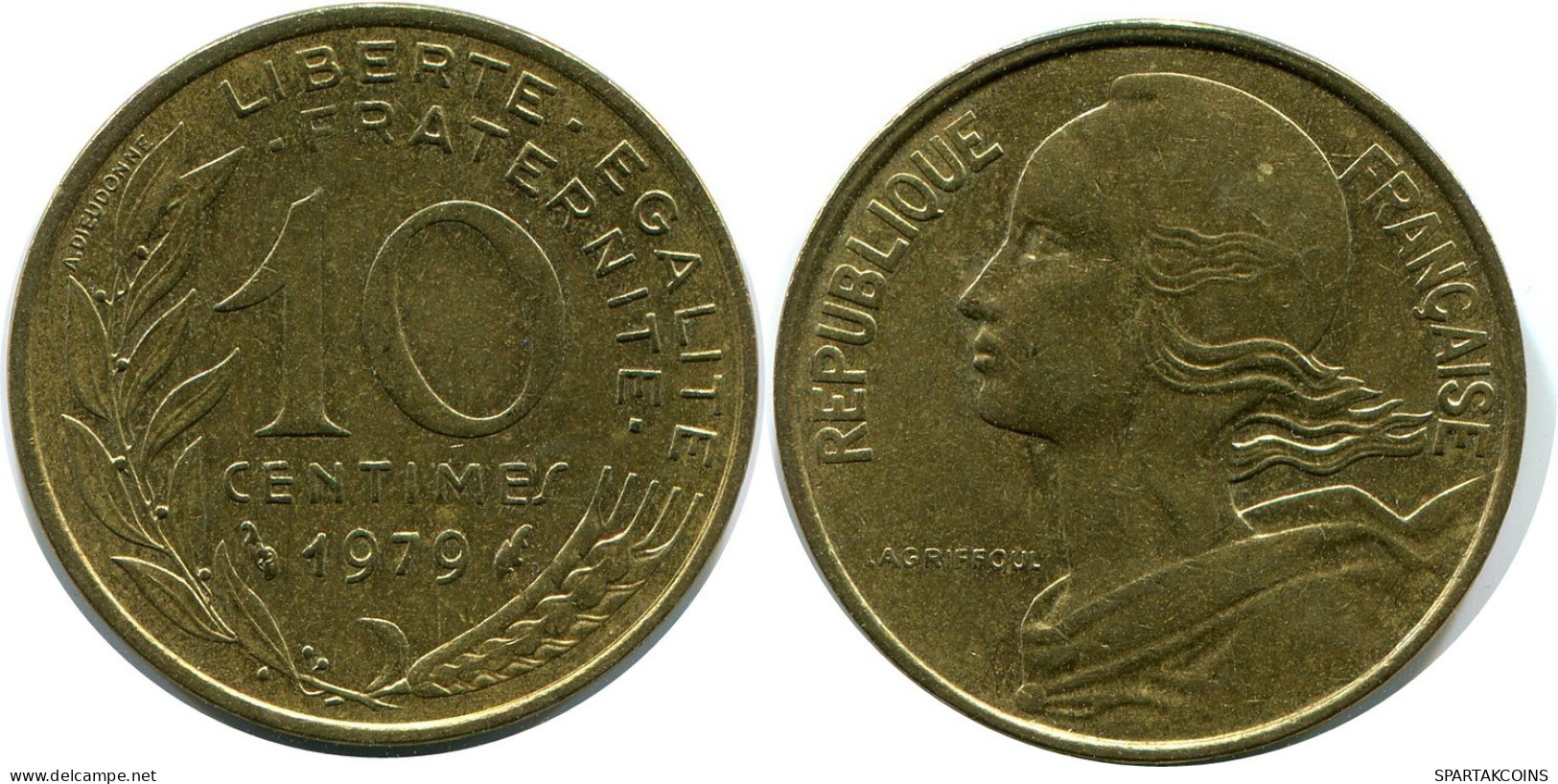 10 CENTIMES 1979 FRANCE Coin #AZ393.U.A - 10 Centimes