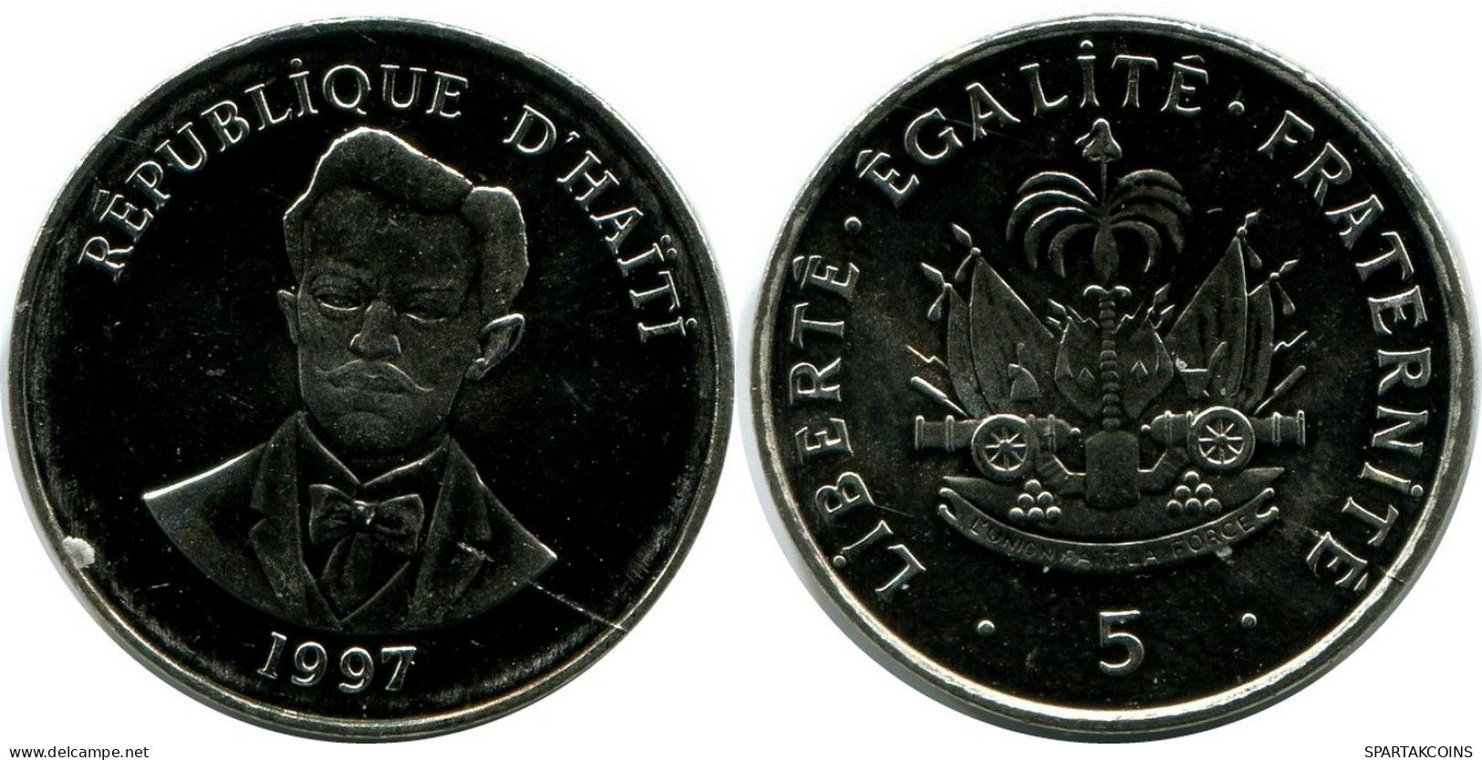 5 CENTIMES 1997 HAITI UNC Coin #M10396.U.A - Haití