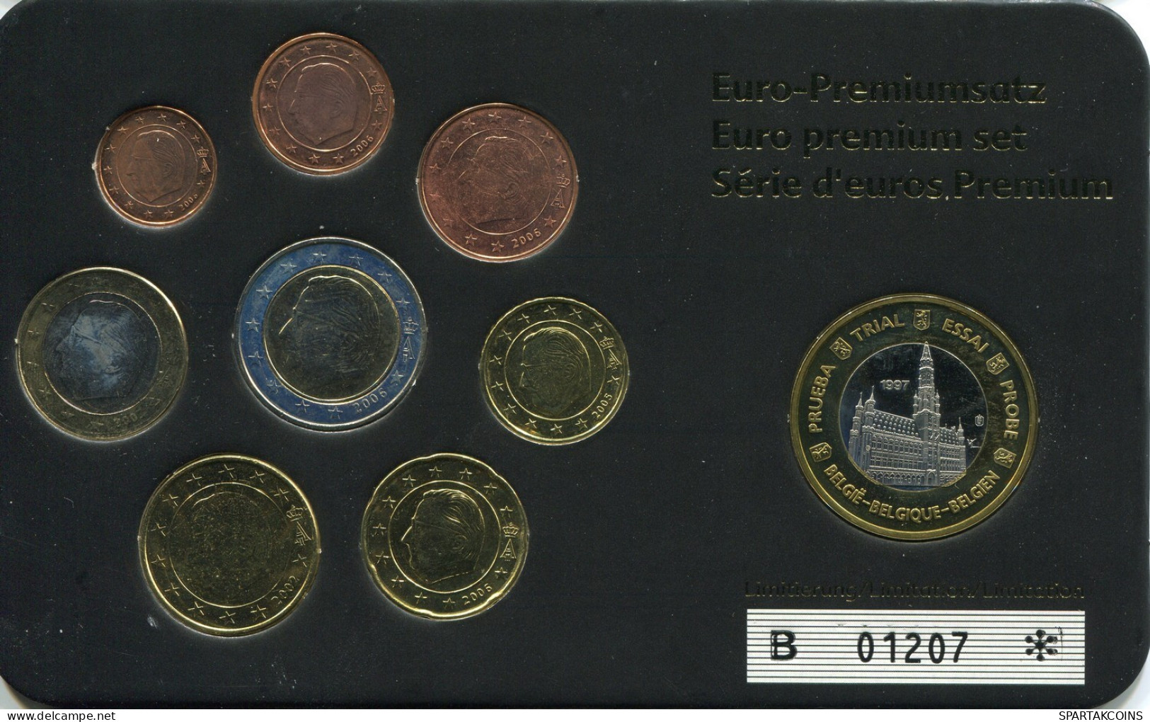 BELGIEN BELGIUM 2002-2007 EURO SET + MEDAL UNC #SET1214.16.D.A - Sonstige & Ohne Zuordnung