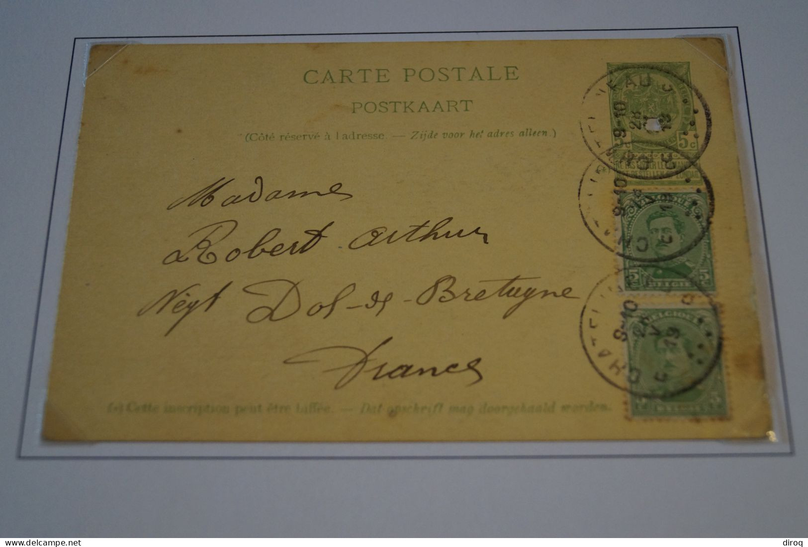 Emission De Fortune 1919 , N° 31 ,perforé ,état Pour Collection Voir Photos - Postcards 1909-1934