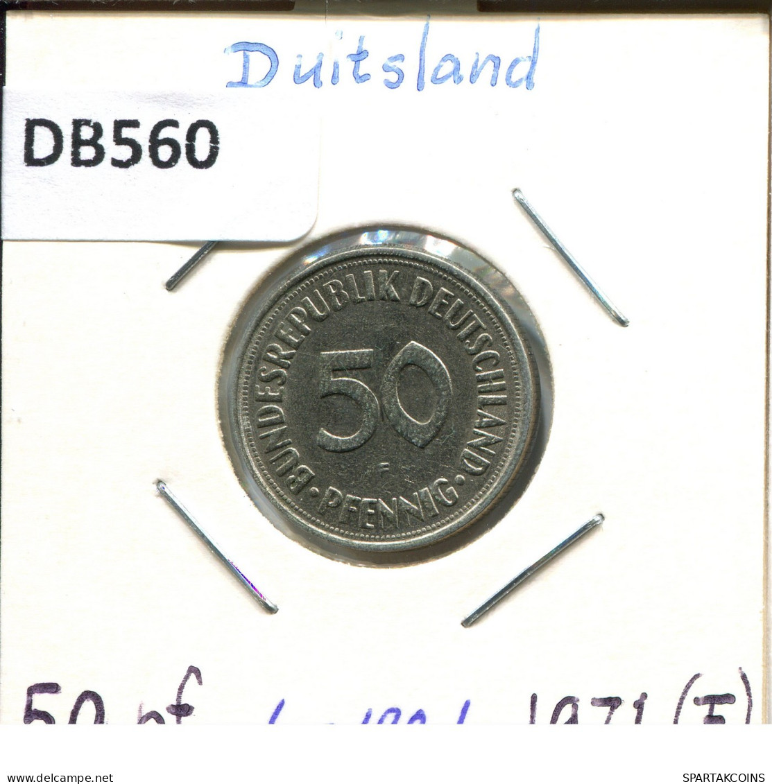 50 PFENNIG 1971 F BRD ALEMANIA Moneda GERMANY #DB560.E.A - 50 Pfennig