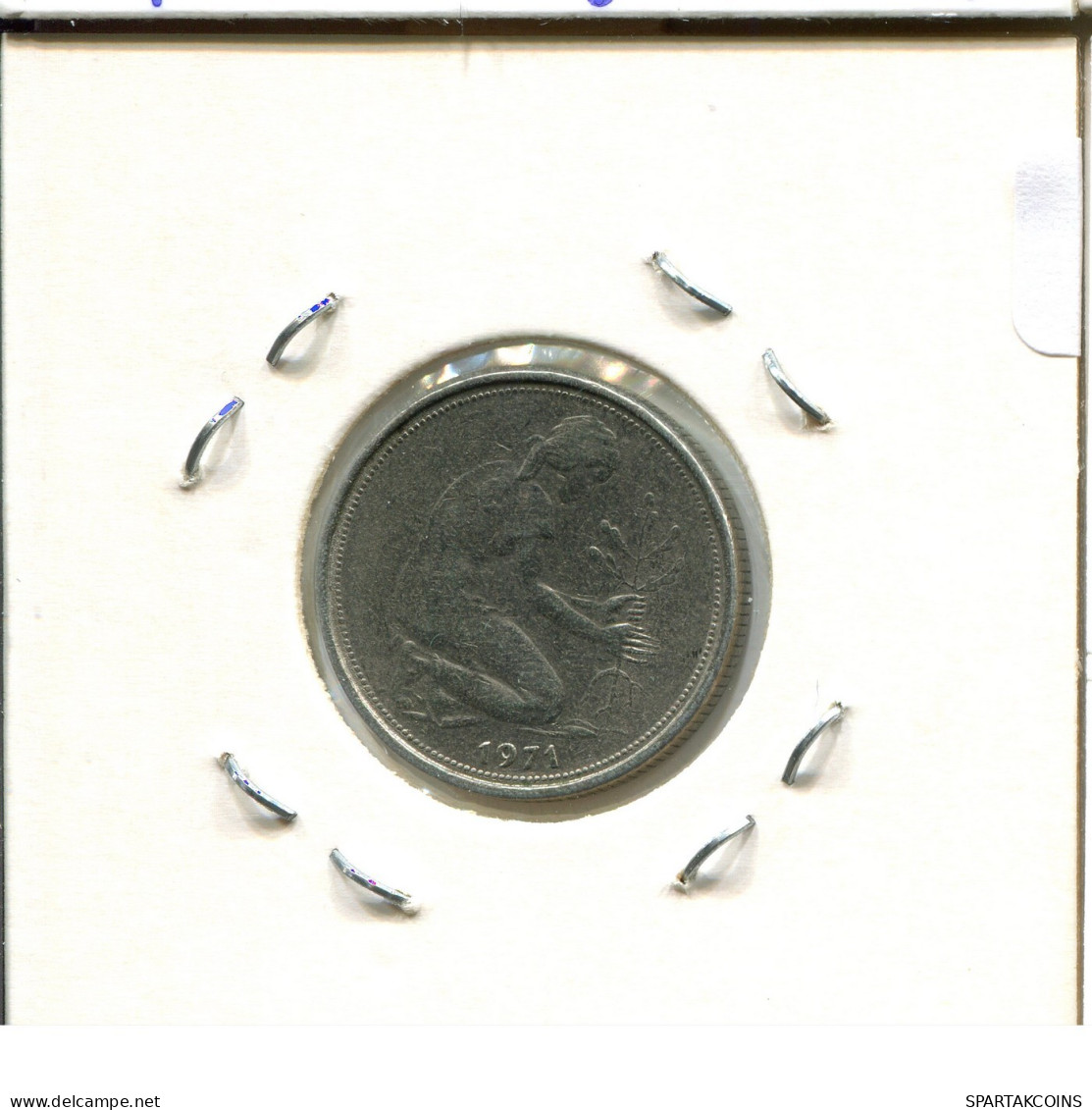 50 PFENNIG 1971 F BRD ALEMANIA Moneda GERMANY #DB560.E.A - 50 Pfennig