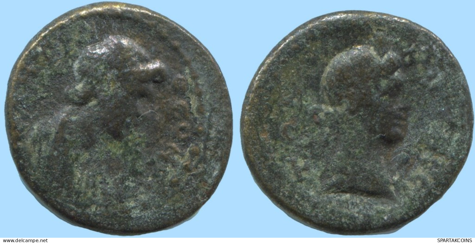 Auténtico ORIGINAL GRIEGO ANTIGUO Moneda 3g/17mm #AF979.12.E.A - Griechische Münzen