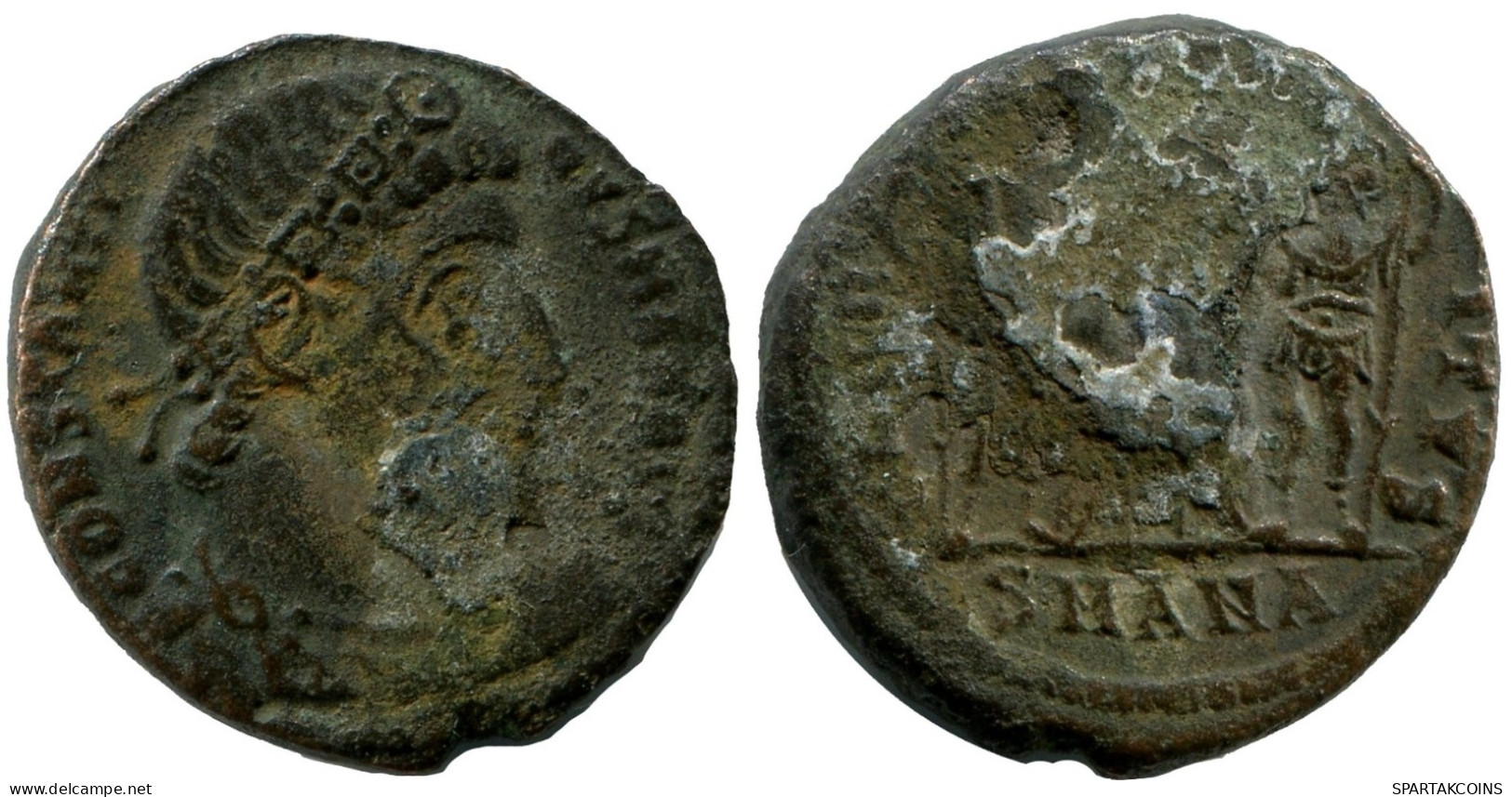 CONSTANTINE I MINTED IN ANTIOCH FOUND IN IHNASYAH HOARD EGYPT #ANC10594.14.U.A - The Christian Empire (307 AD To 363 AD)