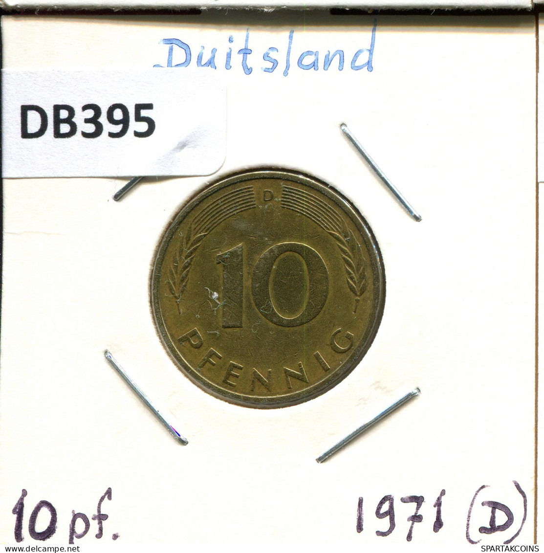 10 PFENNIG 1971 D BRD DEUTSCHLAND Münze GERMANY #DB395.D.A - 10 Pfennig