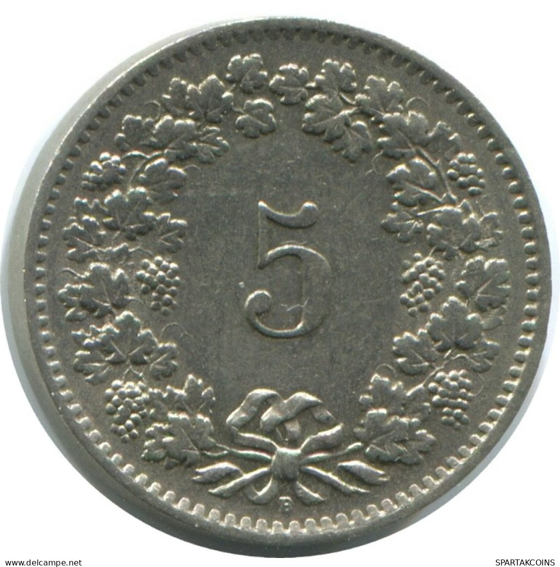 5 RAPPEN 1962 B SUIZA SWITZERLAND Moneda HELVETIA #AD984.2.E.A - Altri & Non Classificati
