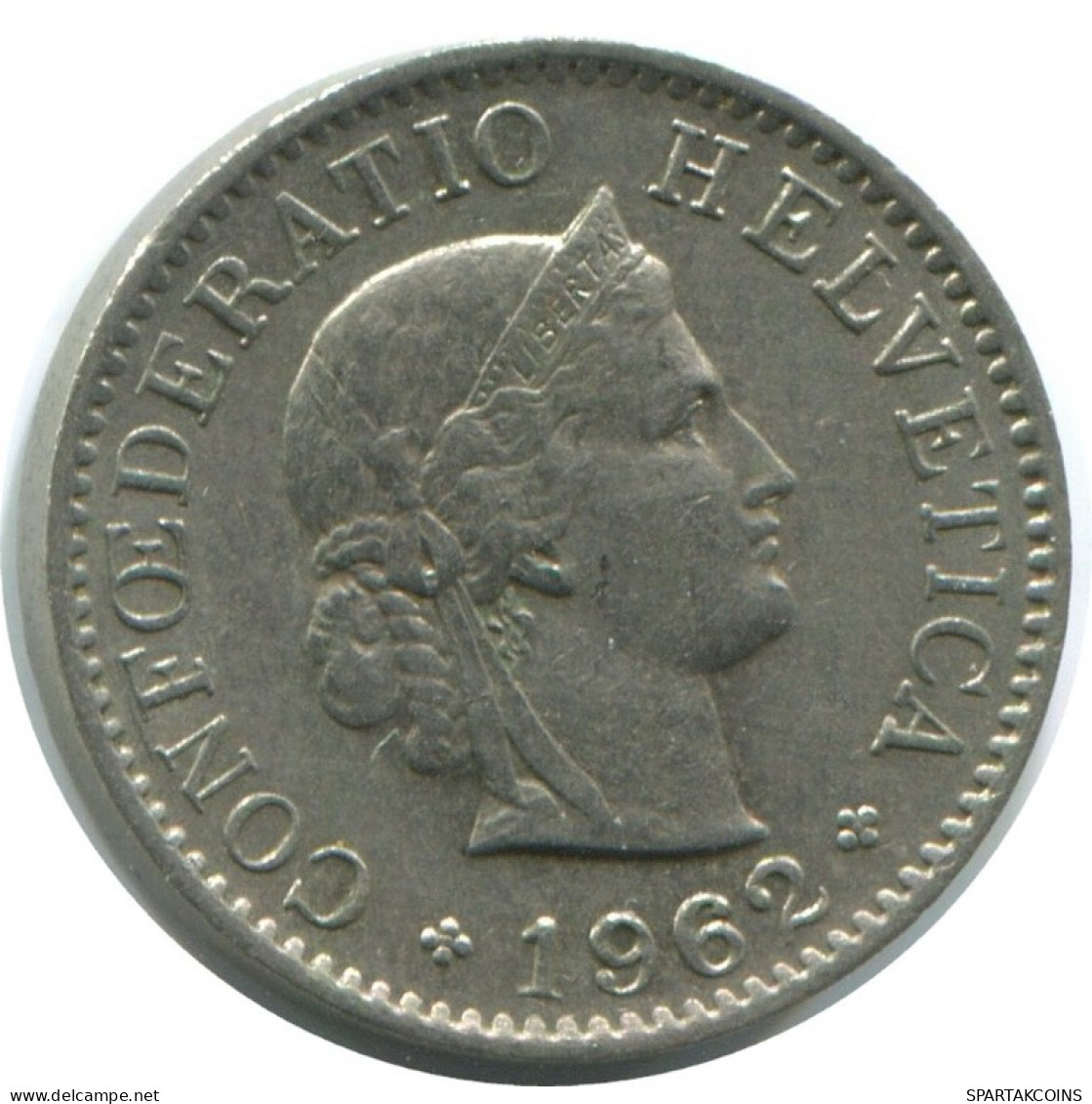 5 RAPPEN 1962 B SUIZA SWITZERLAND Moneda HELVETIA #AD984.2.E.A - Sonstige & Ohne Zuordnung
