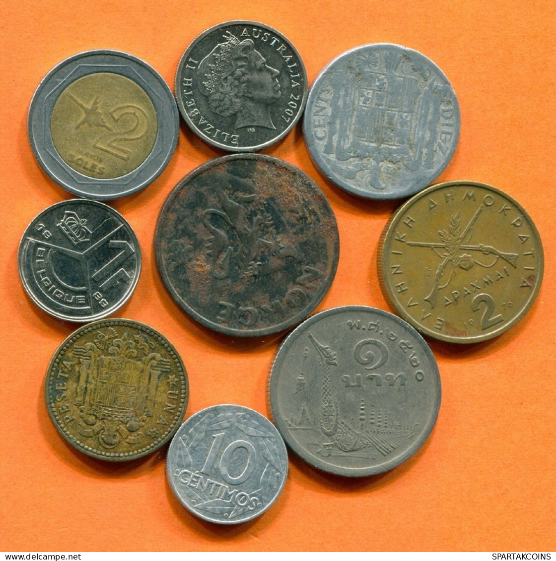 Collection MUNDO Moneda Lote Mixto Diferentes PAÍSES Y REGIONES #L10196.1.E.A - Autres & Non Classés