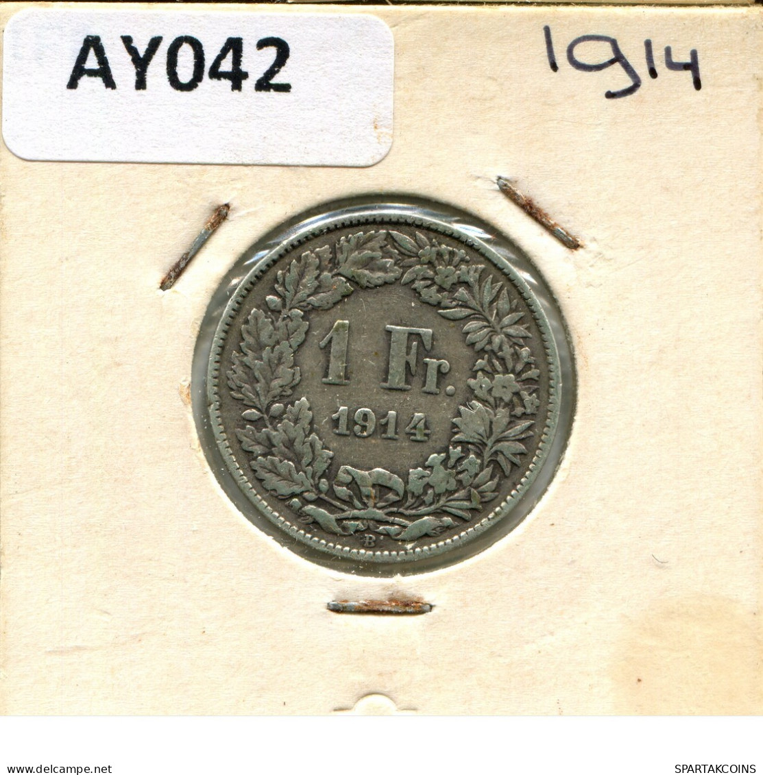 1 FRANC 1914 B SWITZERLAND Coin SILVER #AY042.3.U.A - Other & Unclassified