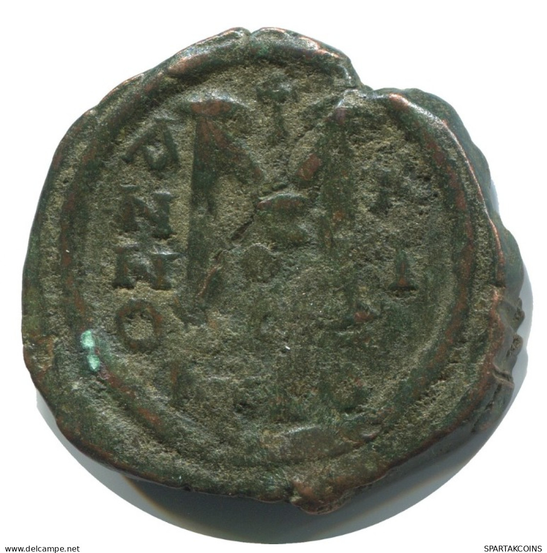 HERACLIUS CYZICUS FOLLIS Original Ancient BYZANTINE Coin 12g/30mm #AB280.9.U.A - Bizantine