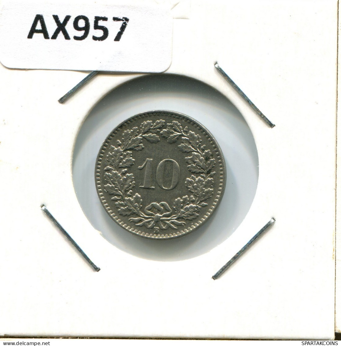 10 RAPPEN 1959 B SWITZERLAND Coin #AX957.3.U.A - Autres & Non Classés