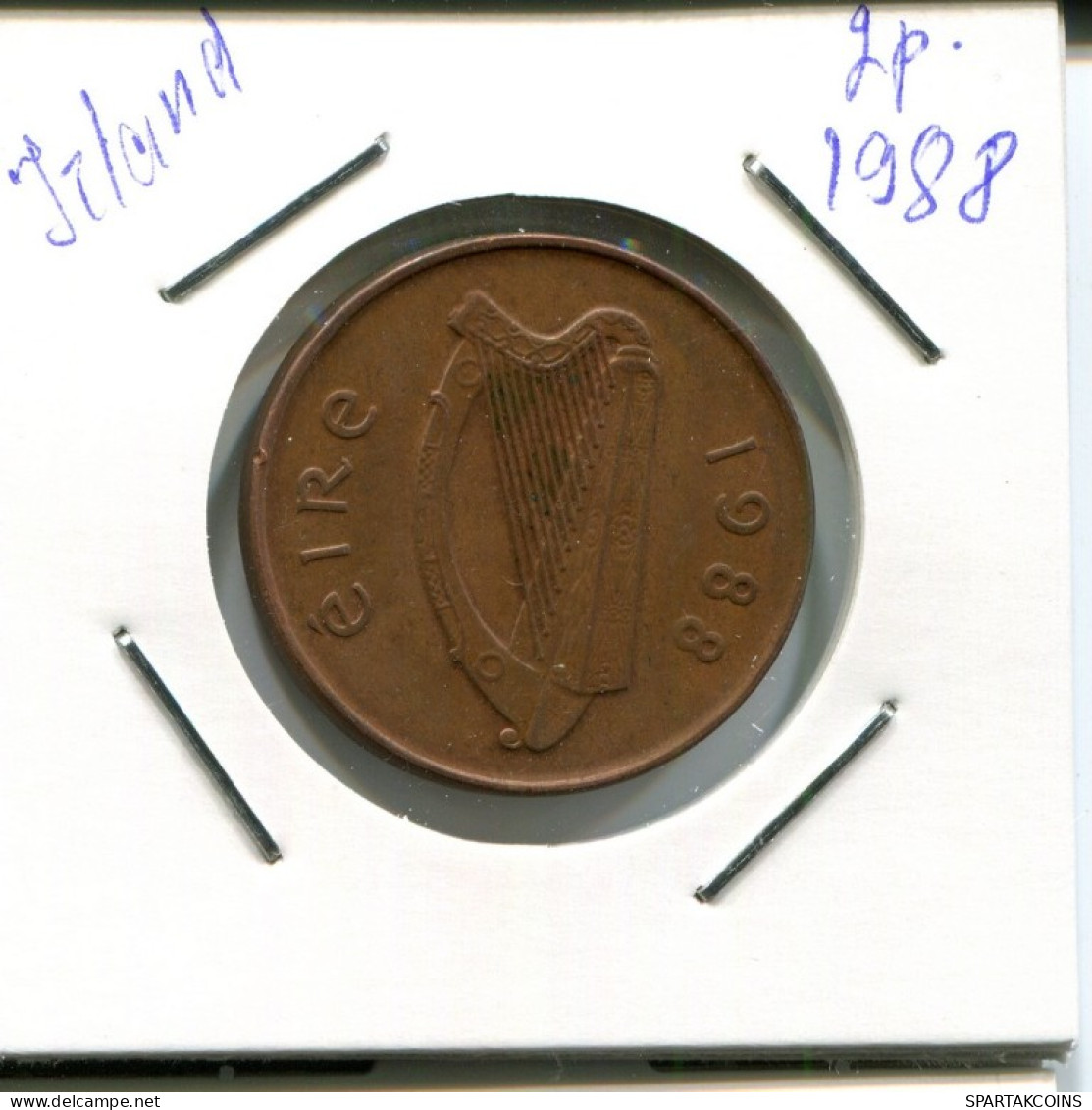 2 PENCE 1988 IRELAND Coin #AN624.U.A - Irlande