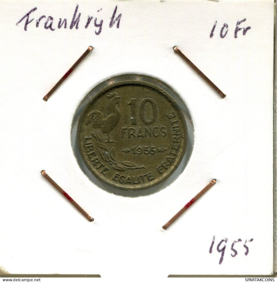 10 FRANCS 1955 FRANCE Coin French Coin #AM659.U.A - 10 Francs