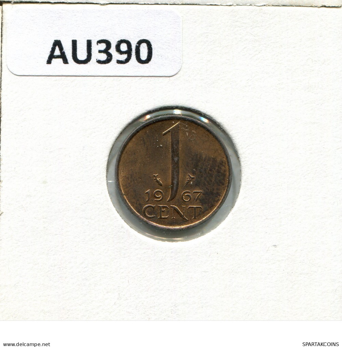 1 CENT 1967 NIEDERLANDE NETHERLANDS Münze #AU390.D.A - 1948-1980 : Juliana