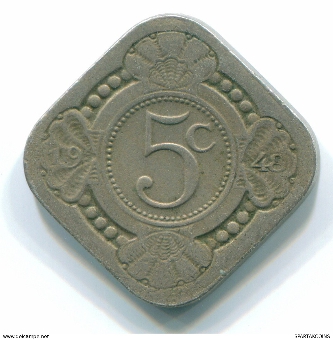 5 CENTS 1948 CURACAO NIEDERLANDE NETHERLANDS Nickel Koloniale Münze #S12389.D.A - Curaçao
