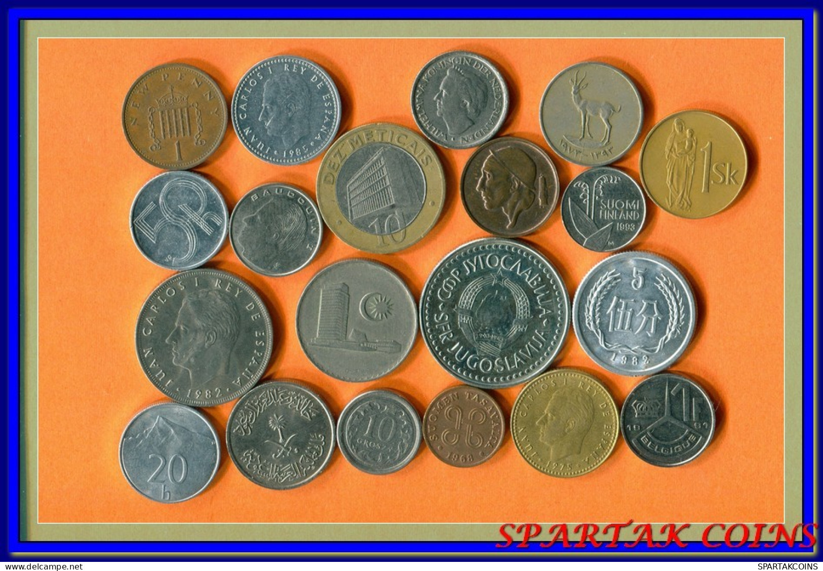 Collection WORLD Coin Mixed Lot Different COUNTRIES And REGIONS #L10009.2.U.A - Other & Unclassified
