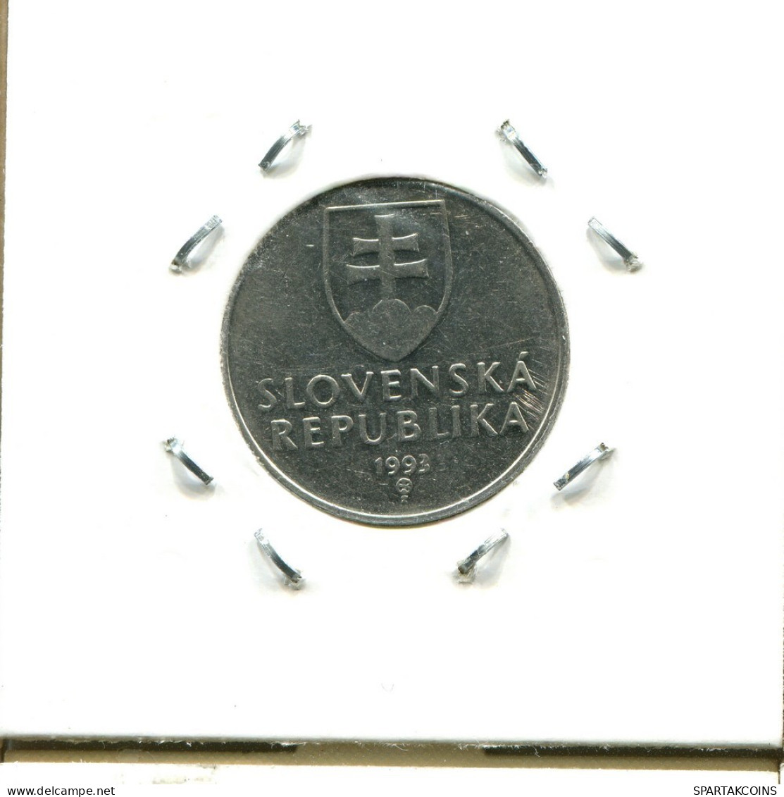 2 KORUN 1993 SLOVAQUIE SLOVAKIA Pièce #AS565.F.A - Eslovaquia