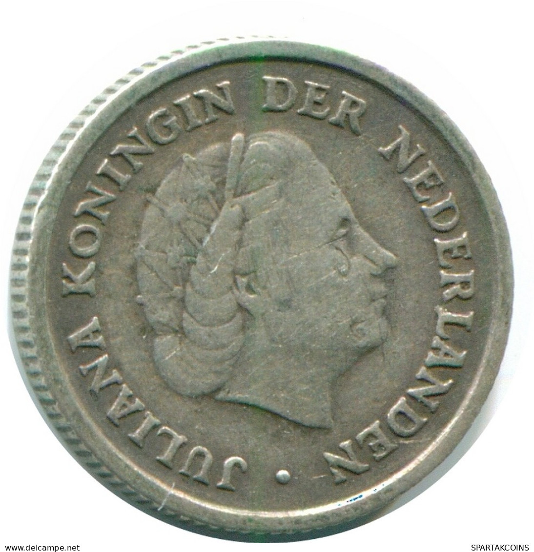 1/10 GULDEN 1956 NETHERLANDS ANTILLES SILVER Colonial Coin #NL12123.3.U.A - Antillas Neerlandesas