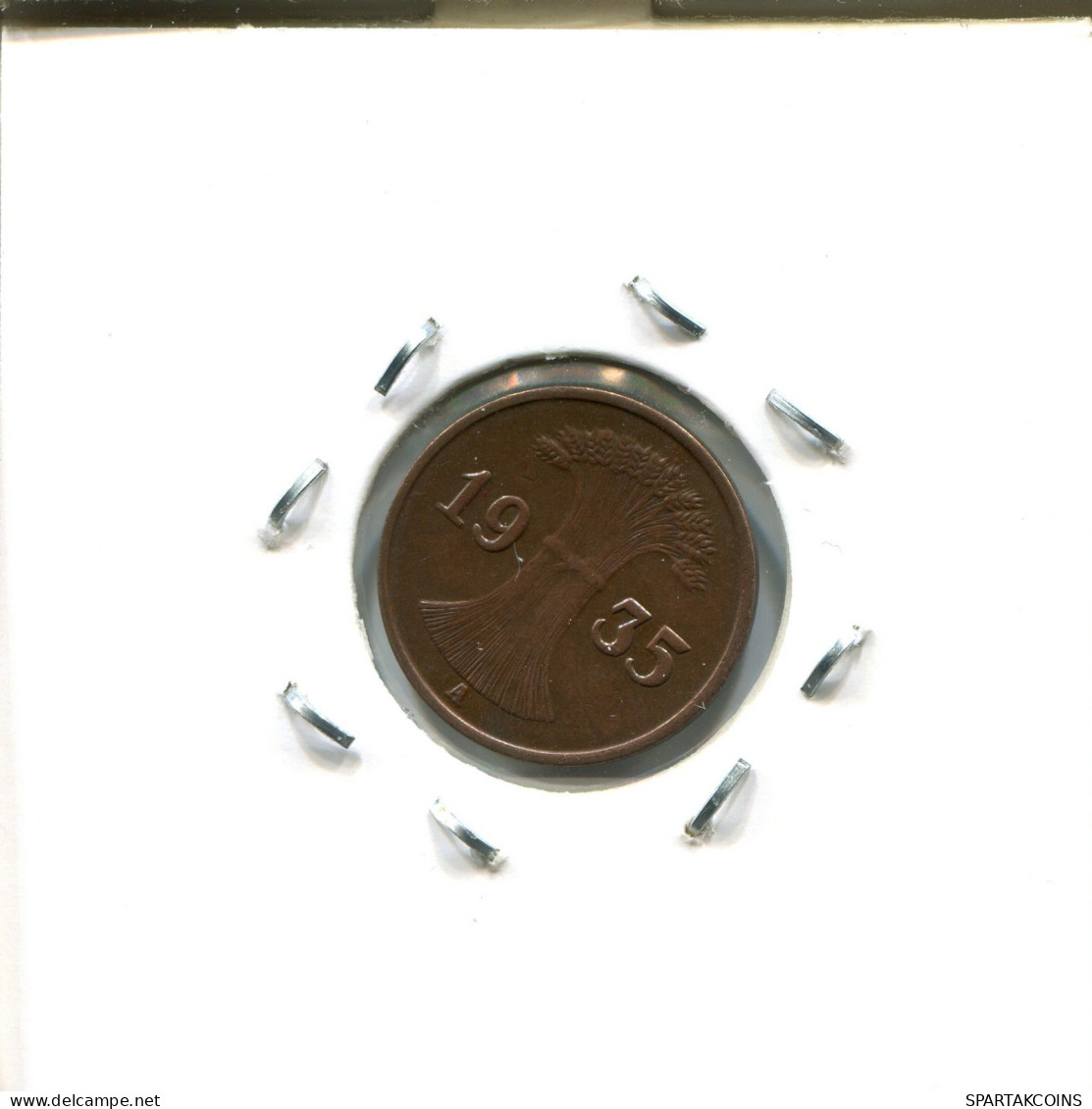 1 RENTENPFENNIG 1935 A GERMANY Coin #DA462.2.U.A - 1 Reichspfennig