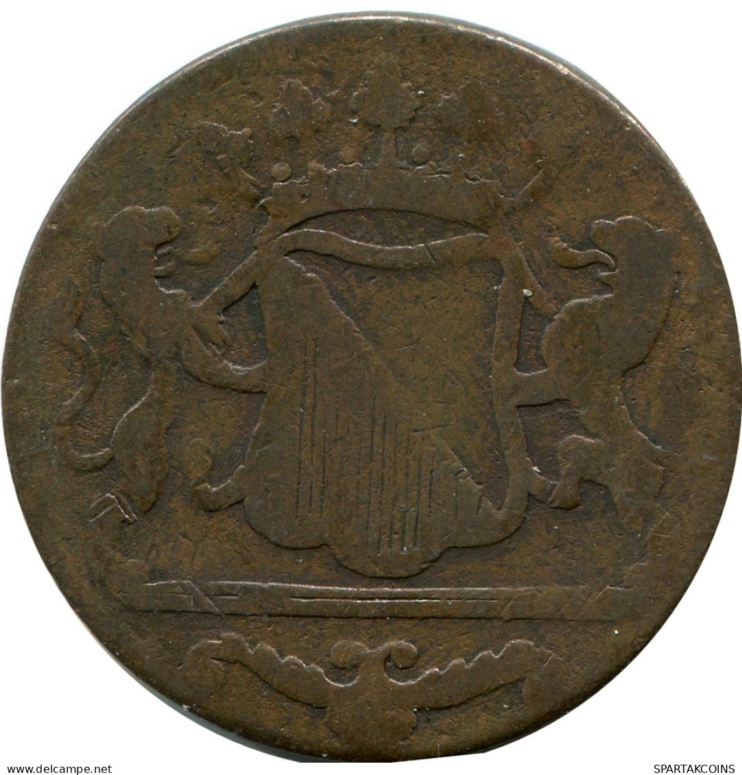 1790 UTRECHT VOC DUIT INDES NÉERLANDAIS NETHERLANDS Koloniale Münze #VOC1496.11.F.A - Niederländisch-Indien