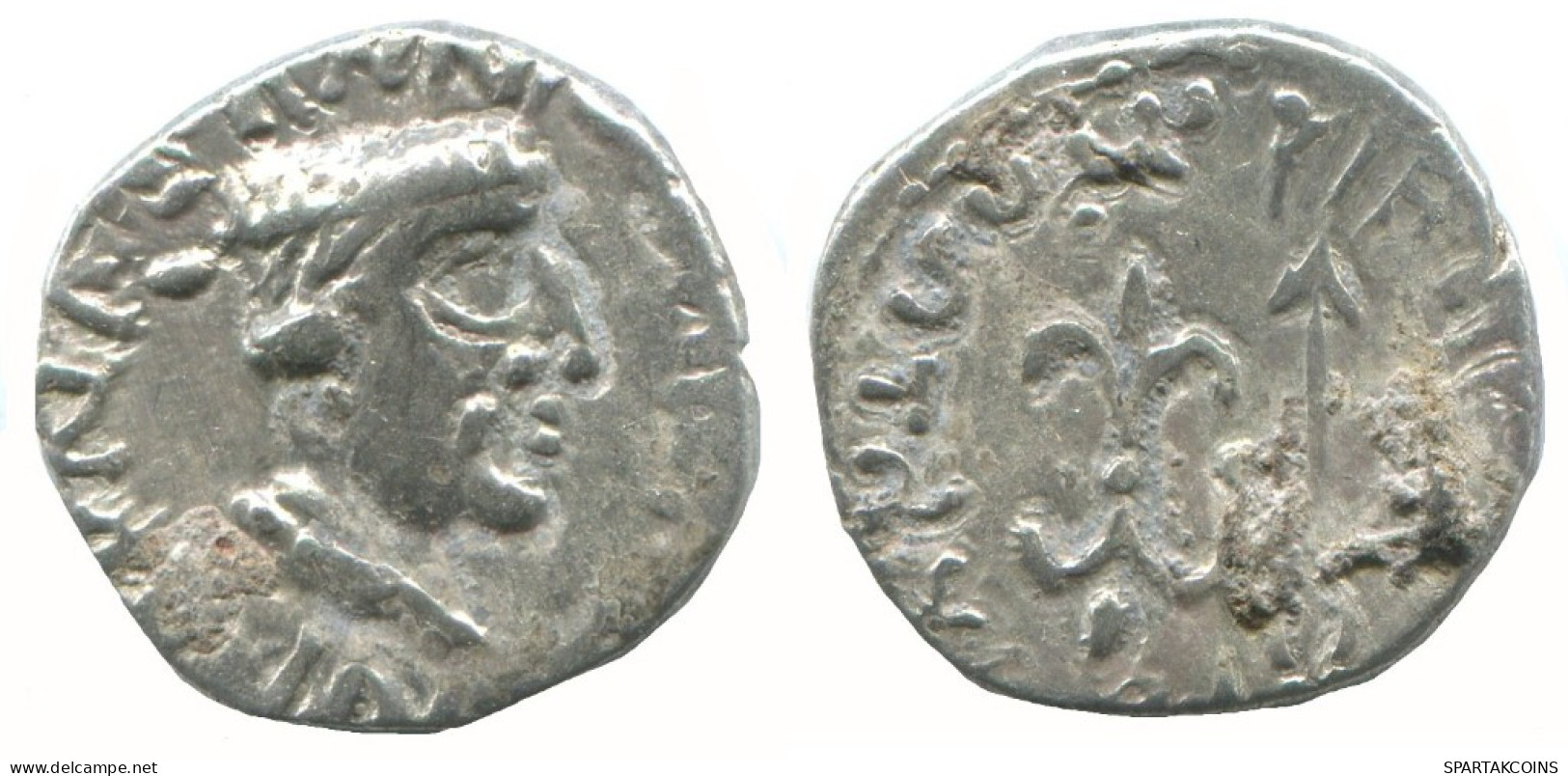 INDO-SKYTHIANS WESTERN KSHATRAPAS KING NAHAPANA AR DRACHM GRIEGO #AA410.40.E.A - Griechische Münzen
