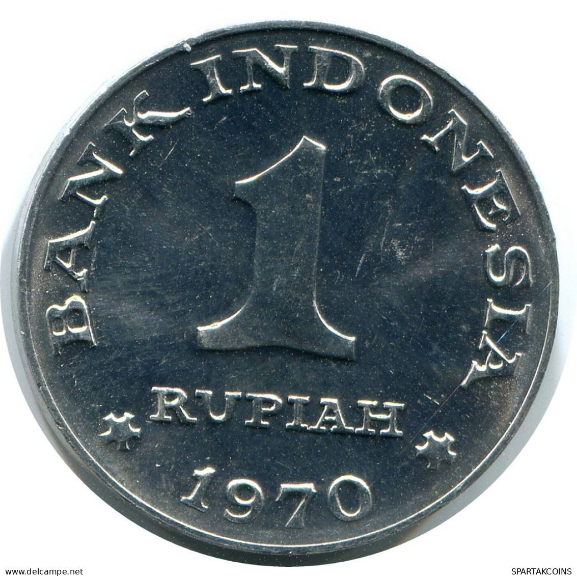 1 RUPIAH 1970 INDONÉSIE INDONESIA Pièce #AZ175.F.A - Indonesia