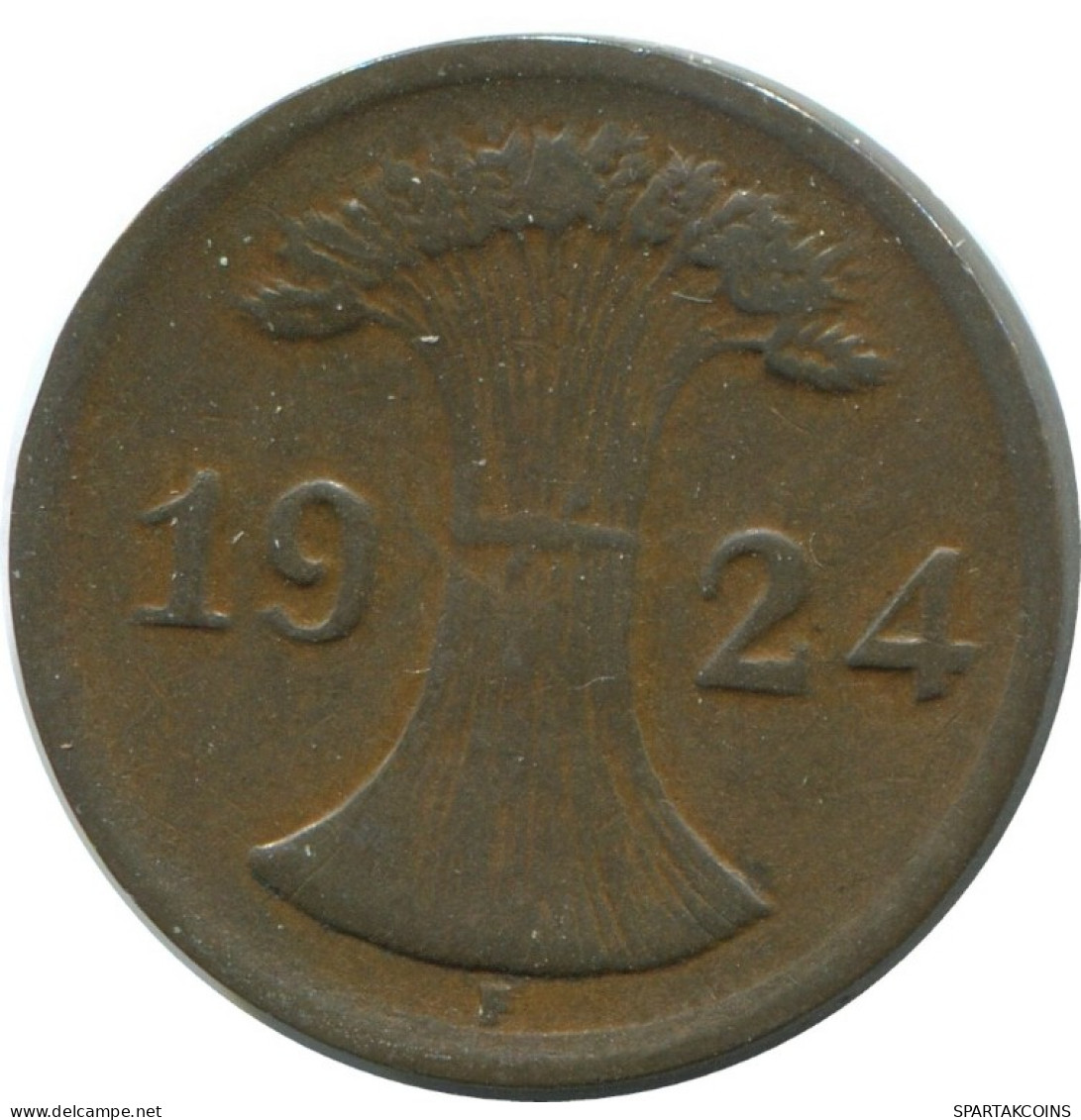 2 RENTENPFENNIG 1924 F ALEMANIA Moneda GERMANY #AE273.E.A - 2 Renten- & 2 Reichspfennig