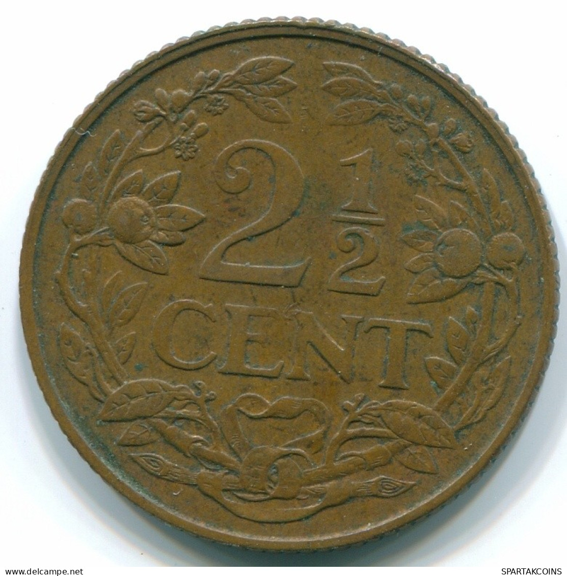2 1/2 CENT 1959 CURACAO Netherlands Bronze Colonial Coin #S10159.U.A - Curacao