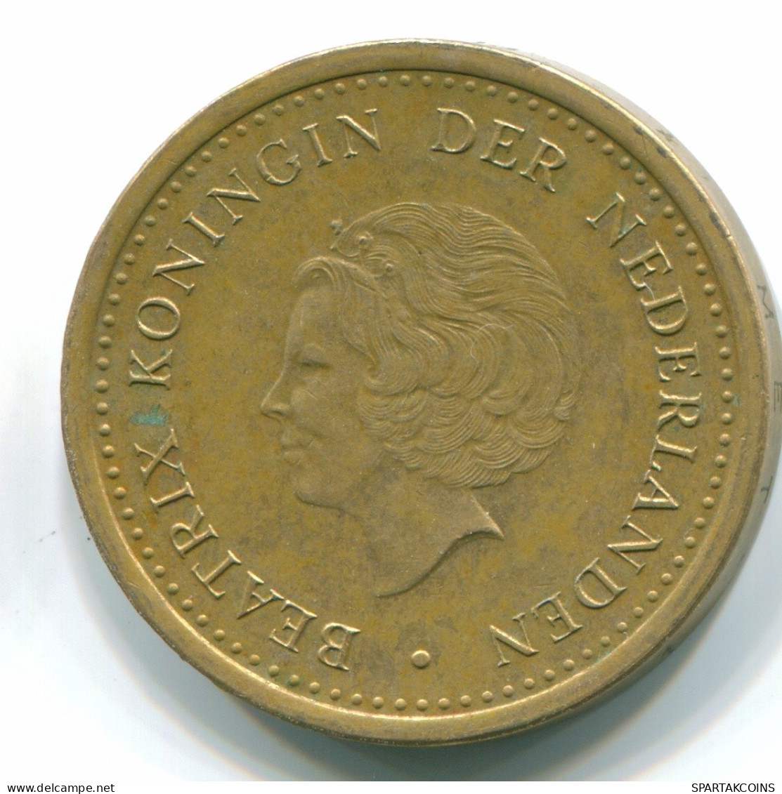 1 GULDEN 1990 ANTILLAS NEERLANDESAS Aureate Steel Colonial Moneda #S12107.E.A - Antille Olandesi