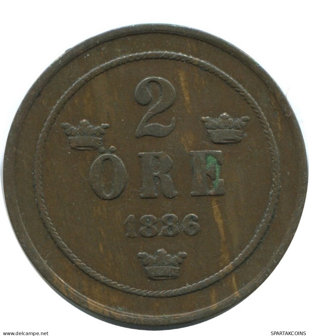 2 ORE 1886 SUECIA SWEDEN Moneda #AC978.2.E.A - Schweden