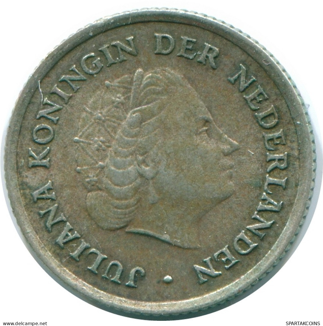 1/10 GULDEN 1962 NETHERLANDS ANTILLES SILVER Colonial Coin #NL12451.3.U.A - Netherlands Antilles