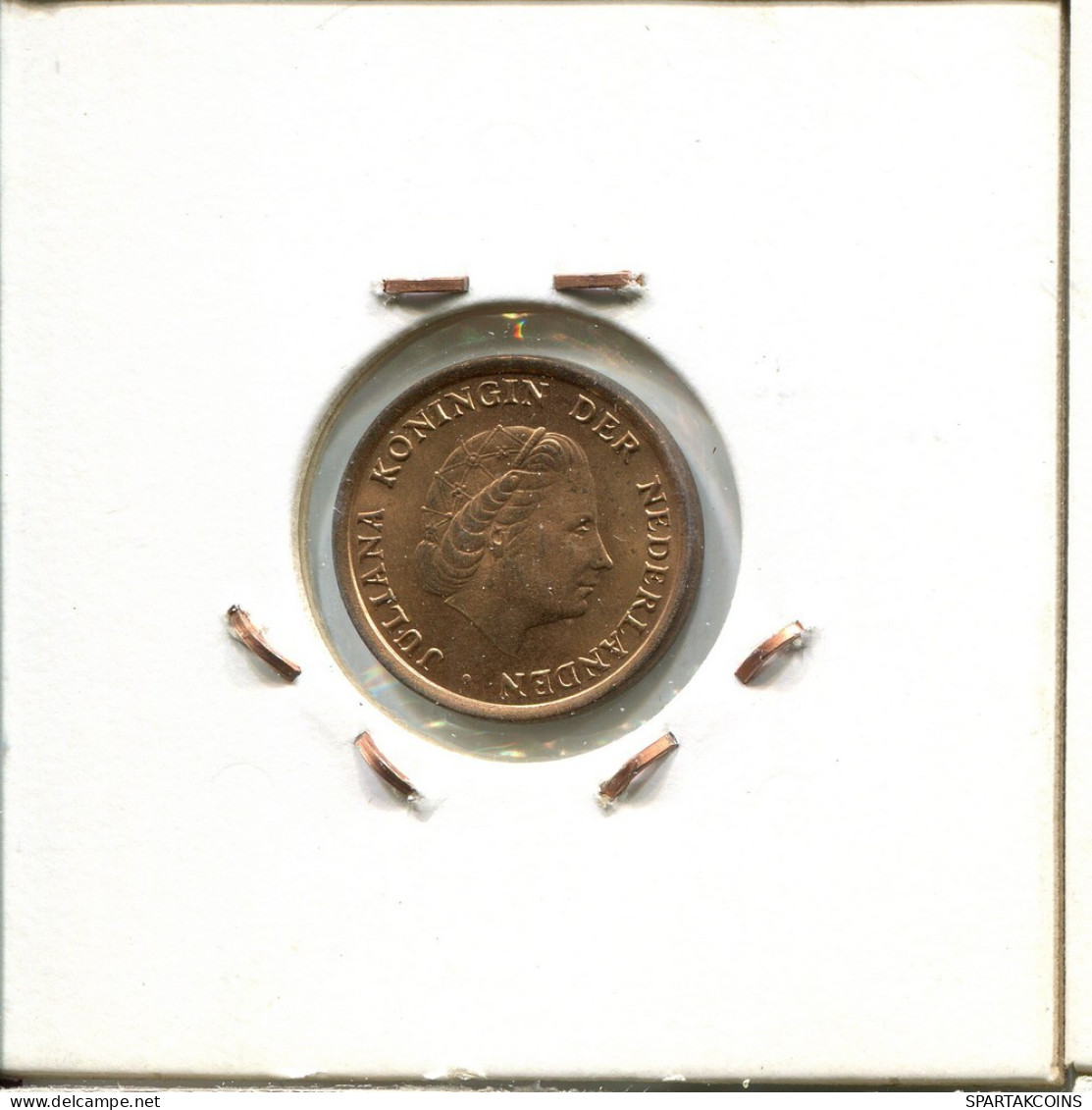 1 CENT 1980 NEERLANDÉS NETHERLANDS Moneda #AU401.E.A - 1948-1980: Juliana