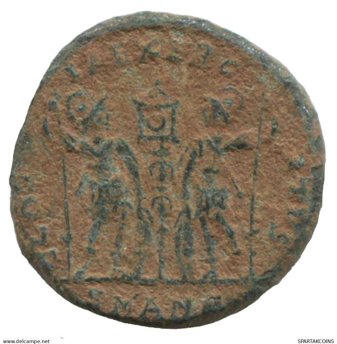 IMPEROR? GLORIA EXERCITVS TWO SOLDIERS 1.5g/16mm ROMAN Coin #ANN1477.10.U.A - Sonstige & Ohne Zuordnung