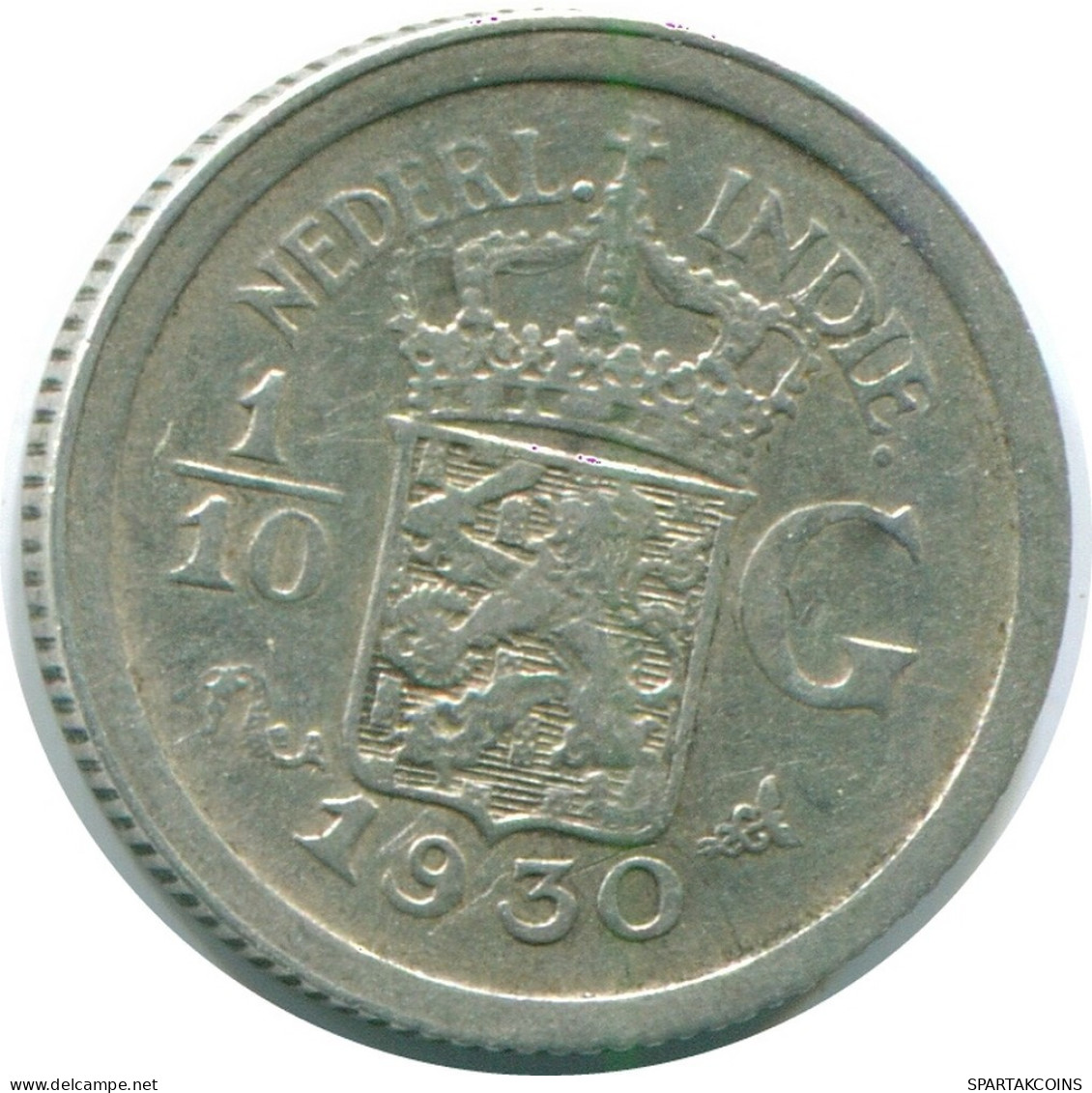 1/10 GULDEN 1930 NIEDERLANDE OSTINDIEN SILBER Koloniale Münze #NL13459.3.D.A - Dutch East Indies