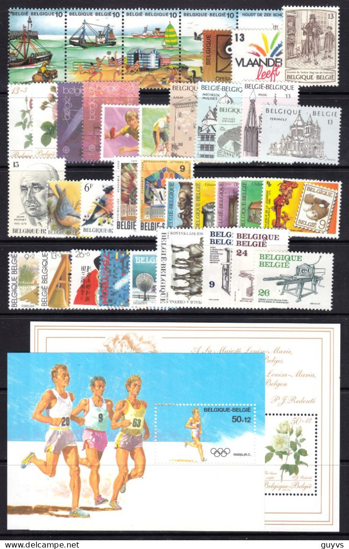 België/Belgique Jaar/ann 1988 ** COB = 56 Euro Vl2923 - Années Complètes