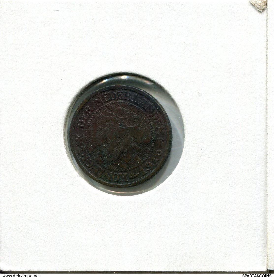 1 CENT 1916 NIEDERLANDE NETHERLANDS Münze #AU257.D.A - 1 Cent