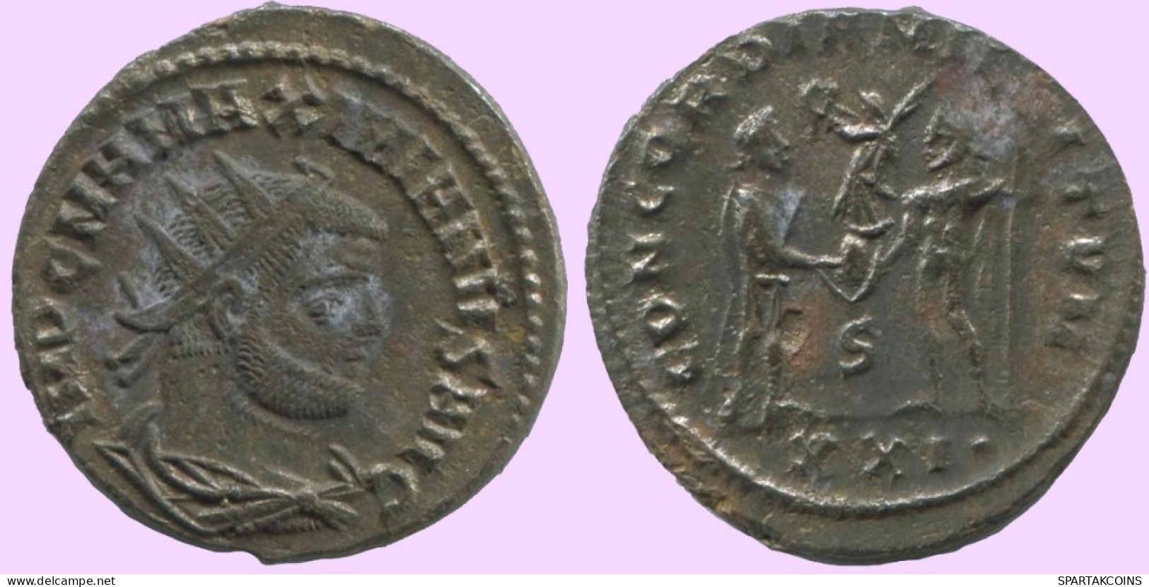 MAXIMIANUS ANTONINIANUS Siscia (S/XXI ) AD293 CONCORDIA MILITVM #ANT1948.48.D.A - La Tétrarchie (284 à 307)