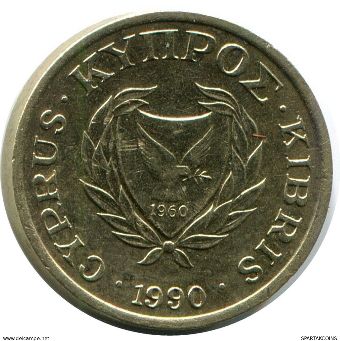 1 CENTS 1990 CHIPRE CYPRUS Moneda #AP325.E.A - Zypern